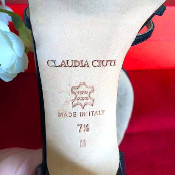 Gently used Claudia Ciuti 7.5 peeptoe heels - Picture 9 of 12
